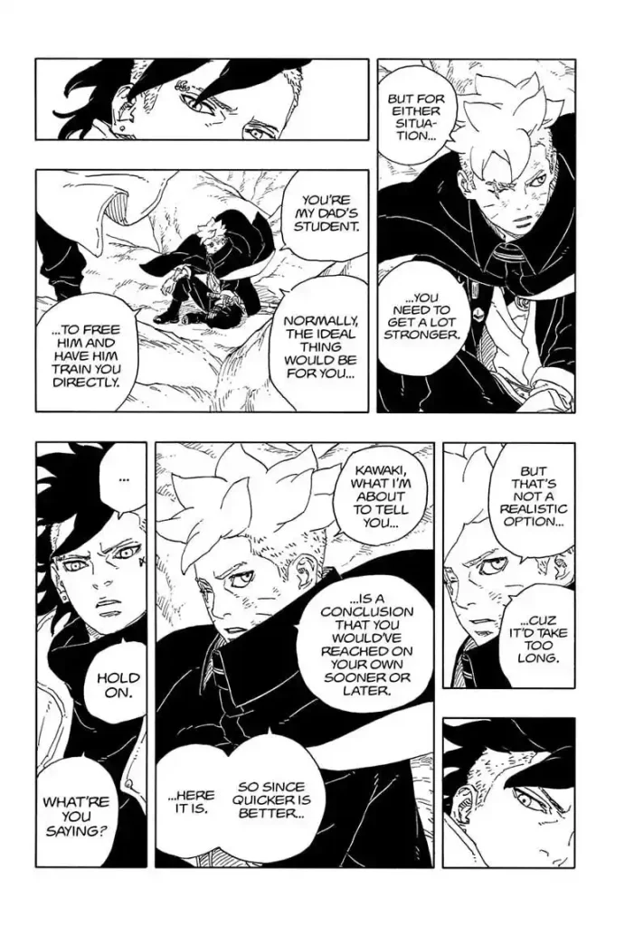 boruto two blue vortex chapter 15 a vibrant life page 35